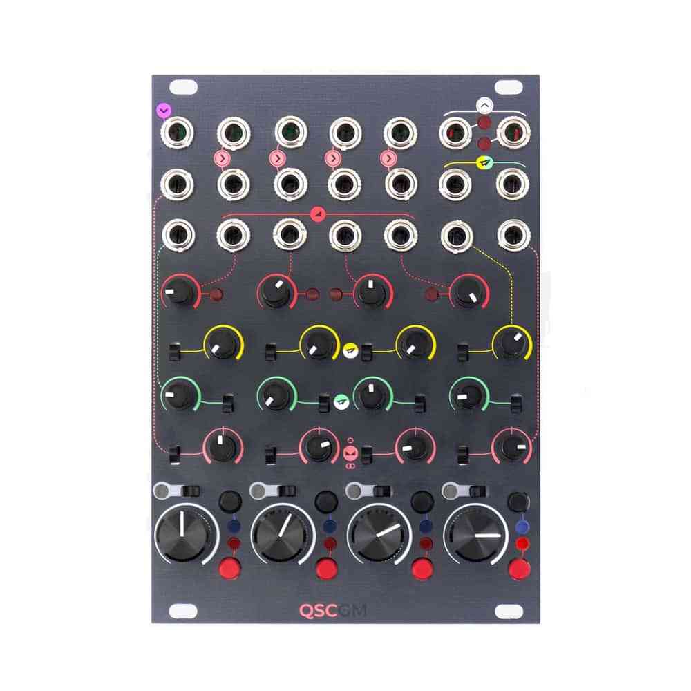 Frap Tools CGM QSC Quad Stereo Channel Eurorack Mixer Module