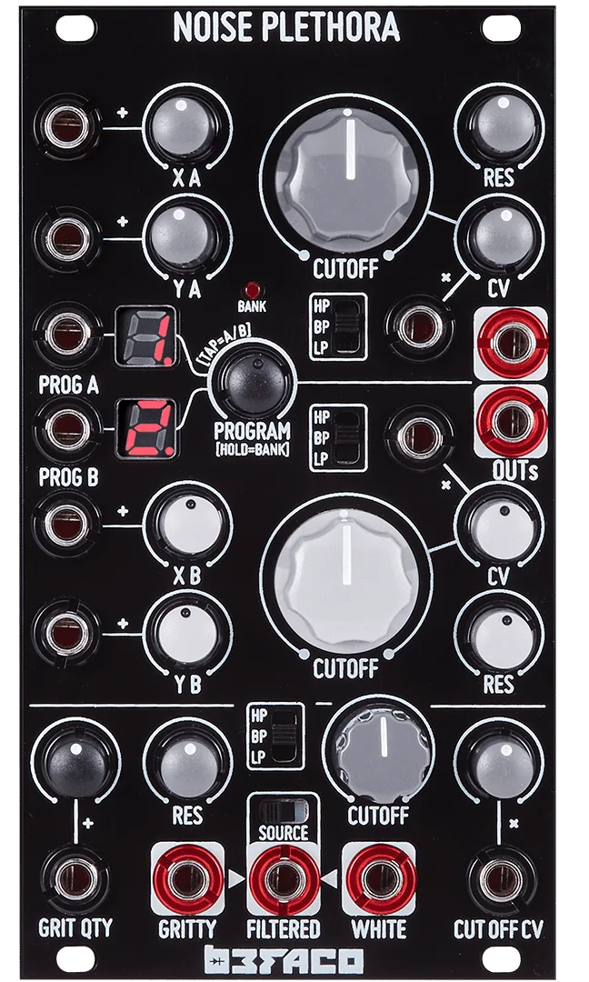 Befaco Noise Plethora ユーロラック モジュラーシンセ Befaco Noise Plethora Algorithmic Noise Generator Eurorack Module