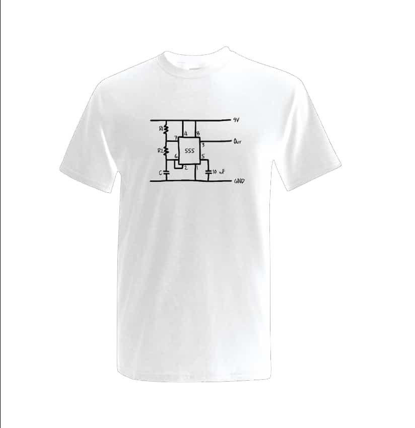 Synth Shirts – 555 (White) – Extra Large