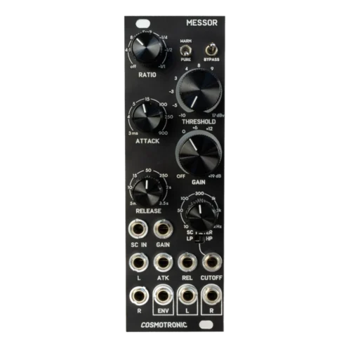 Cosmotronic Messor Stereo Compressor and Transient Shaper Eurorack Module (Black)