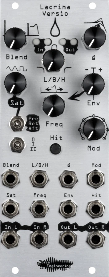 Noise Engineering Lacrima Versio Eurorack Autowah Filter Module (Silver)