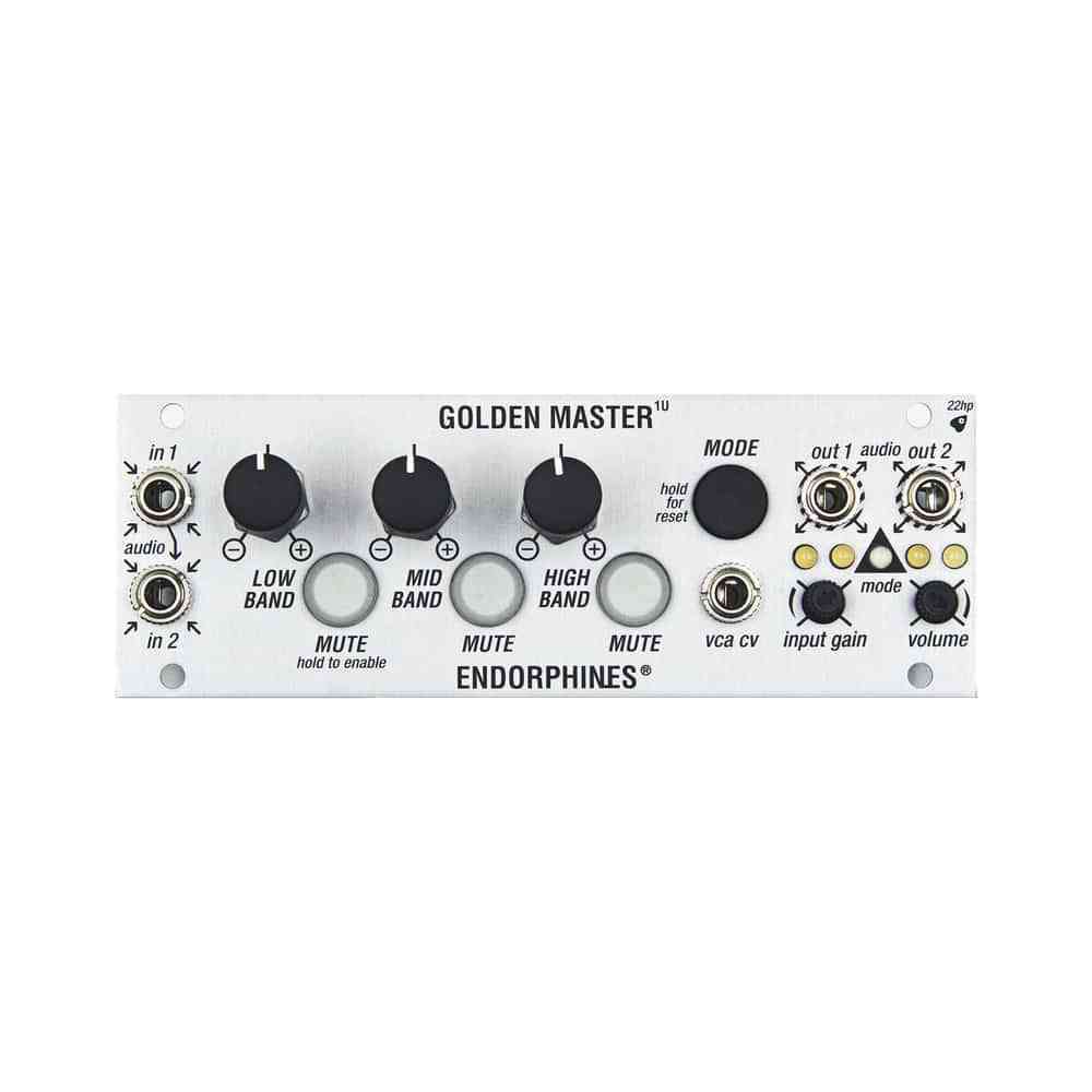 Endorphin.es Golden Master Eurorack Multiband Compressor and Output Module (1U – Silver)