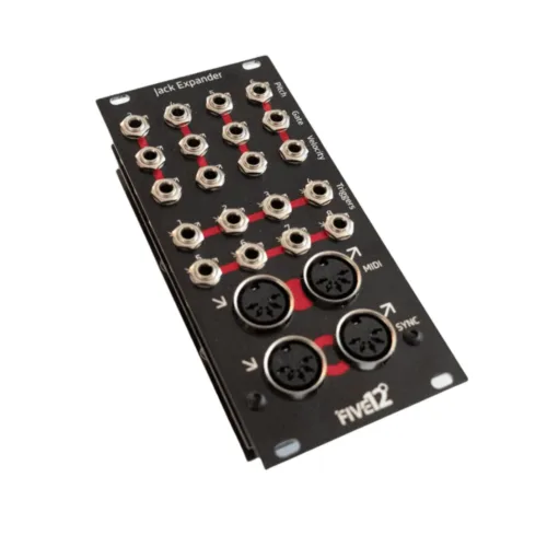 Five12 Vector Sequencer Expander Black Panel Eurorack Kit