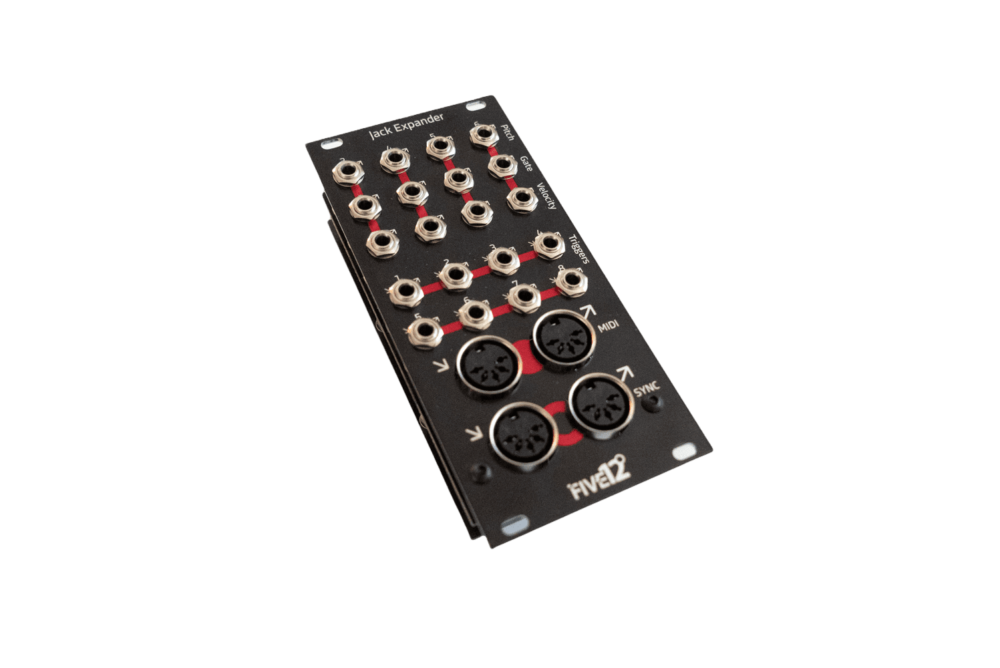 Five12 Jack Eurorack Expander Module (Vector) (Black)