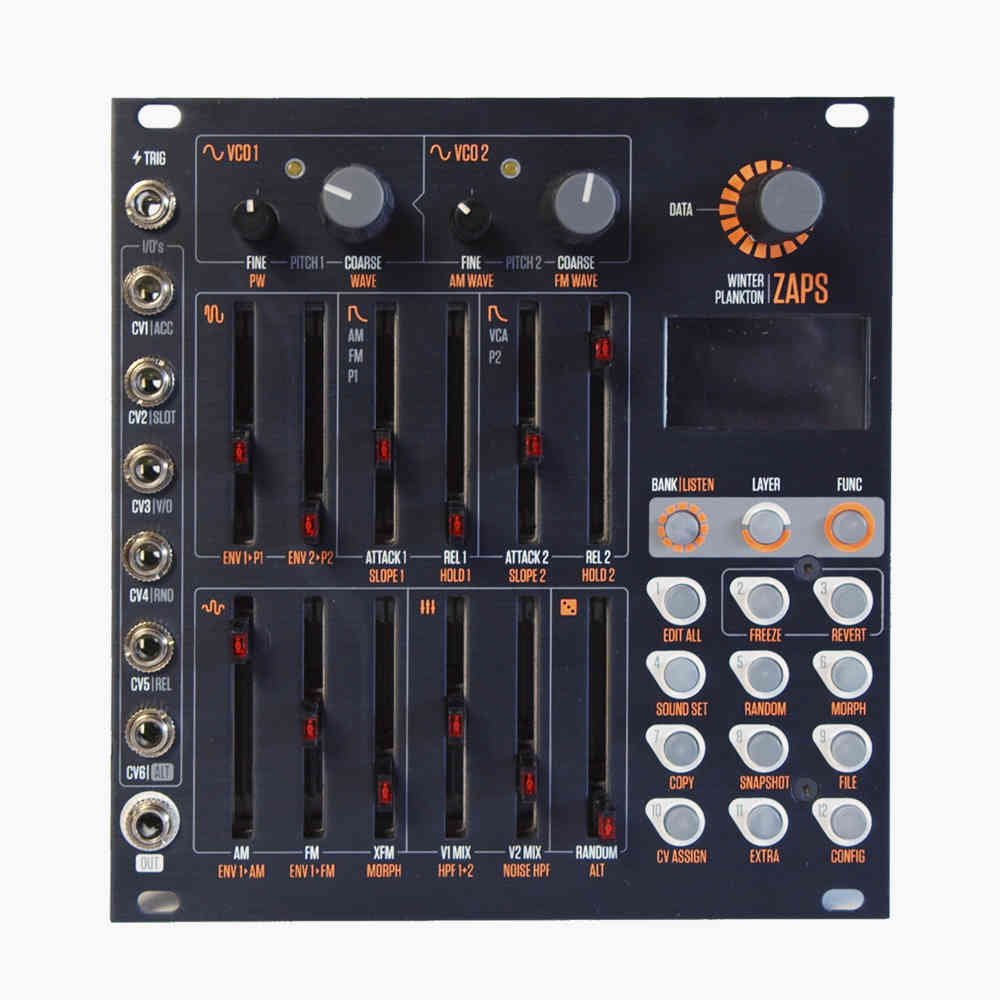 Plankton X Winter Modular ZAPS Eurorack Percussion Synth Voice Module