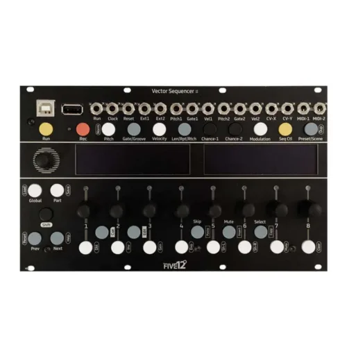 Five12 Vector MKII Eurorack Sequencer Module (Black)