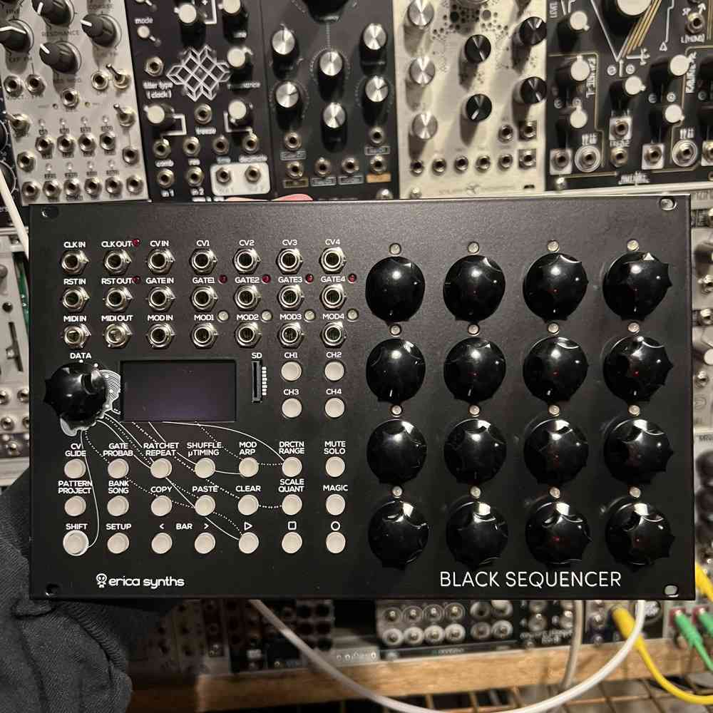 Erica Synths Black Sequencer Eurorack Module [B-Stock]