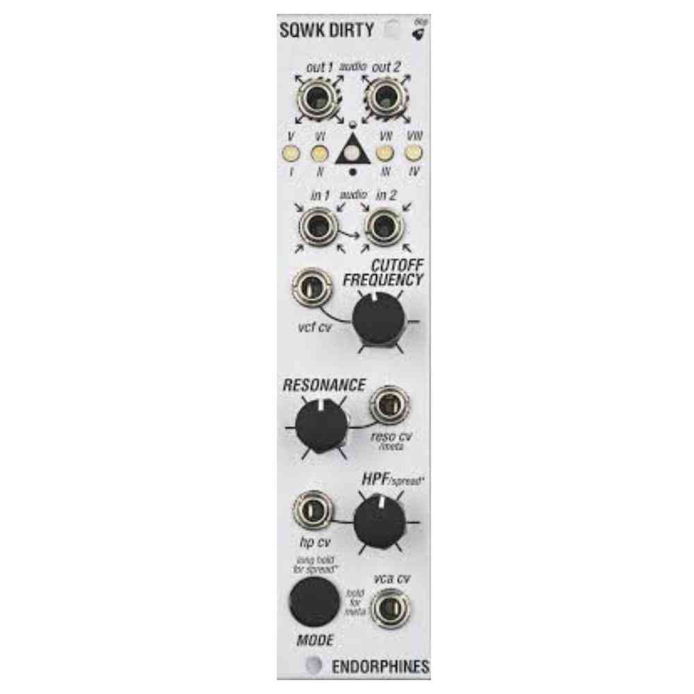 Endorphin.es Squawk Dirty To Me Eurorack Filter Module (Silver)