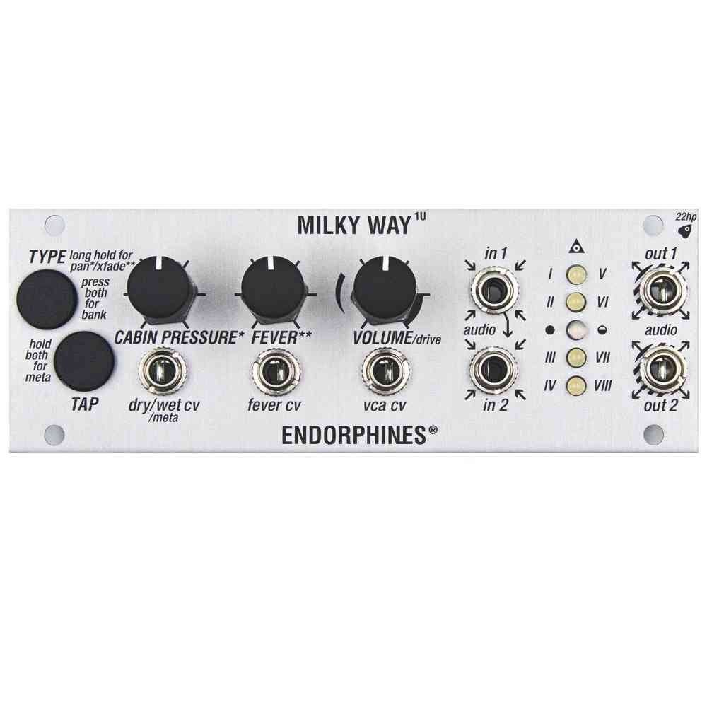 Endorphin.es Milky Way Eurorack Stereo FX Module (1U – Silver)