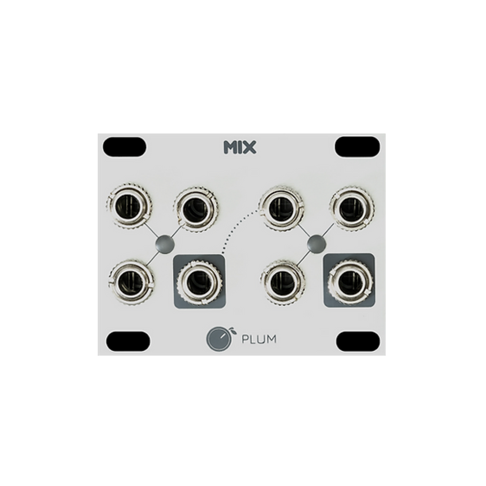 Plum Audio MIX 1U Eurorack Mixer Module (Silver)