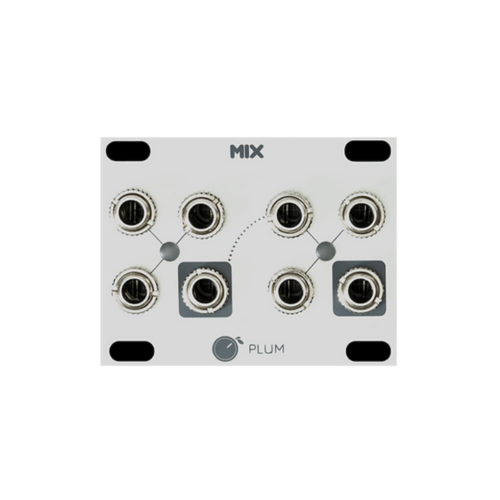 Plum Audio MIX 1U Eurorack Mixer Module (Silver)