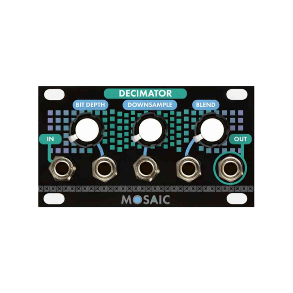 Mosaic Decimator 1U Eurorack Bitcrusher Module (Black)