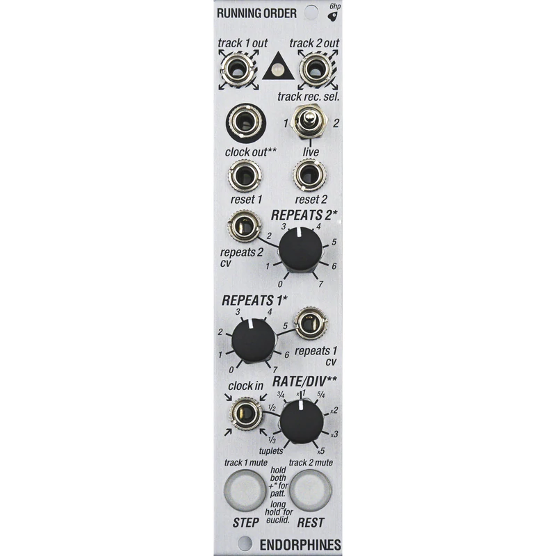 Endorphin.es Running Order Eurorack Sequencer Module (3U – Silver)