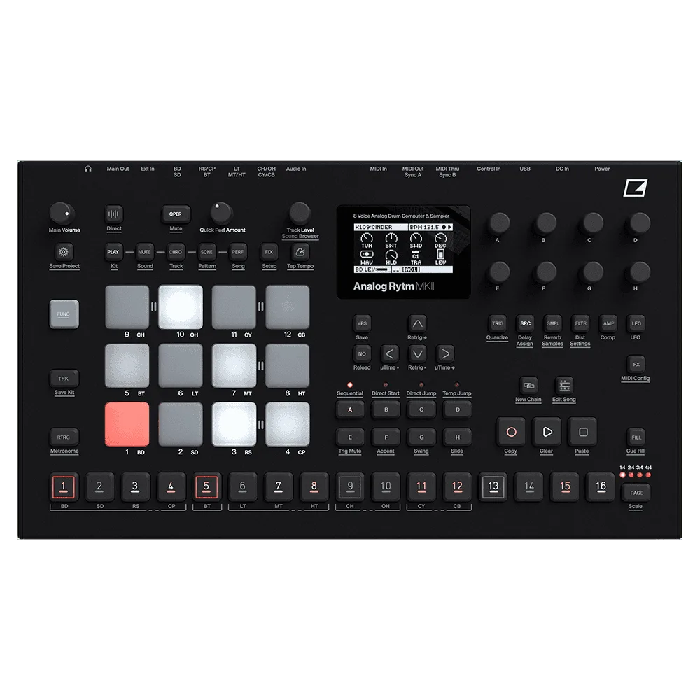 Elektron Analog Rytm MKII Desktop Drum Machine and Sequencer