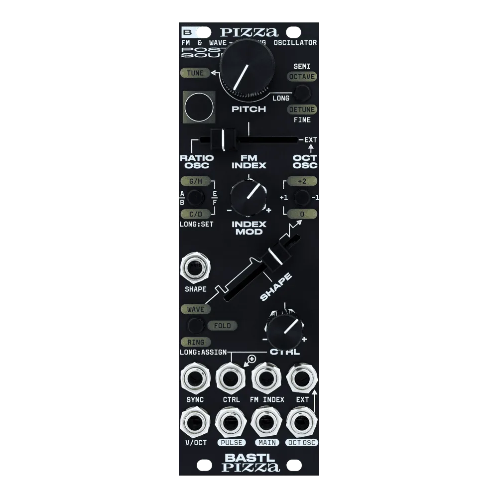 Bastl Pizza FMシンセサイザー Bastl-Pizza-Front.webp