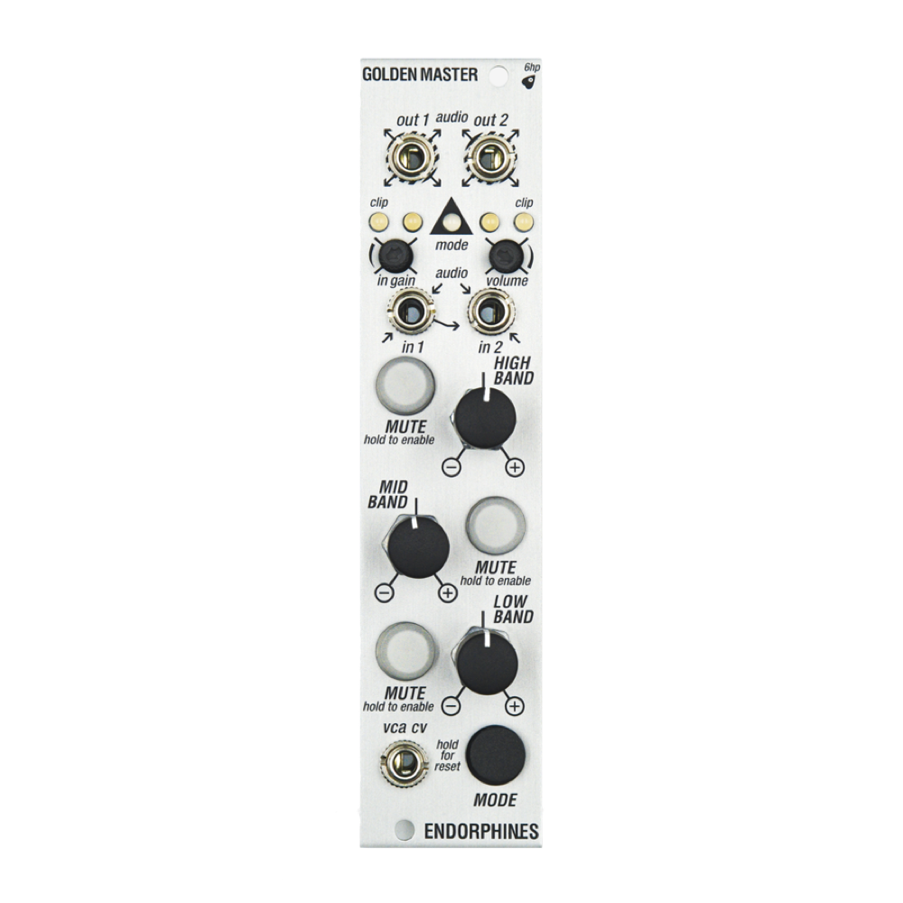 Endorphin.es Golden Master Eurorack Multiband Compressor and Output Module (3U – Silver)