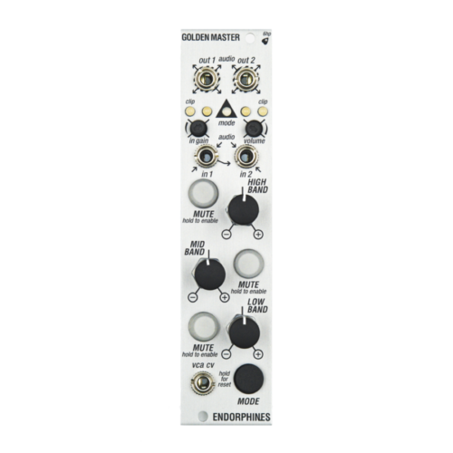 Endorphin.es Golden Master Eurorack Multiband Compressor and Output Module (3U – Silver)