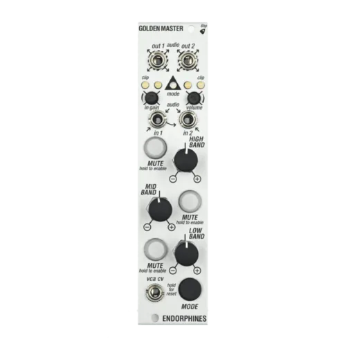 Endorphin.es Golden Master Eurorack Multiband Compressor and Output Module (3U – Silver)