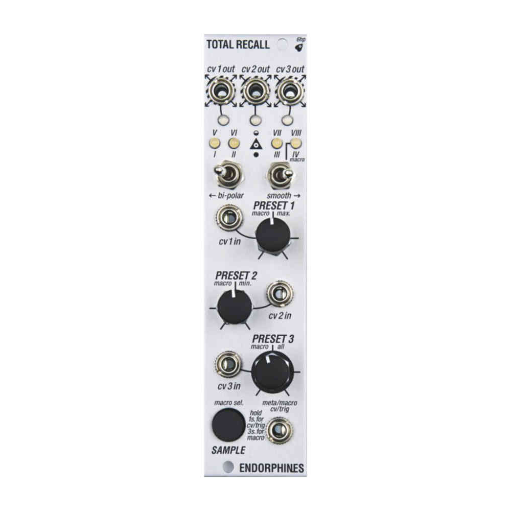 Endorphin.es Total Recall Eurorack Preset/Macro Controller Module (Silver)