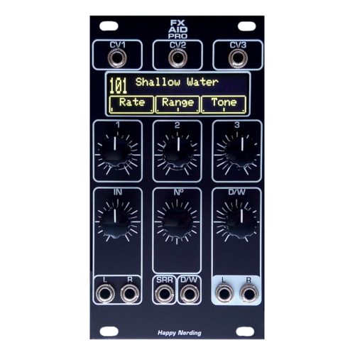 Happy Nerding FX Aid Pro Eurorack Stereo Multi-FX Module (Black)