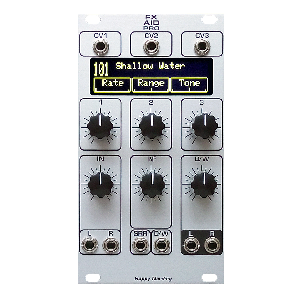 Happy Nerding FX Aid Pro Eurorack Stereo Multi-FX Module (Silver)