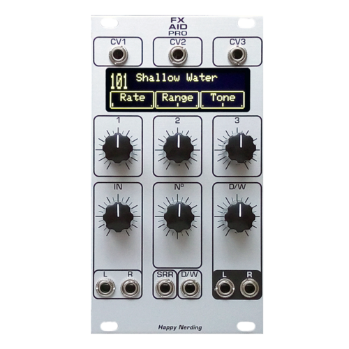 Happy Nerding FX Aid Pro Eurorack Stereo Multi-FX Module (Silver)