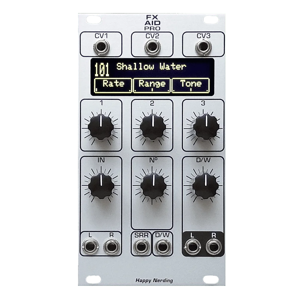 Happy Nerding FX Aid Pro Eurorack Stereo Multi-FX Module (Silver