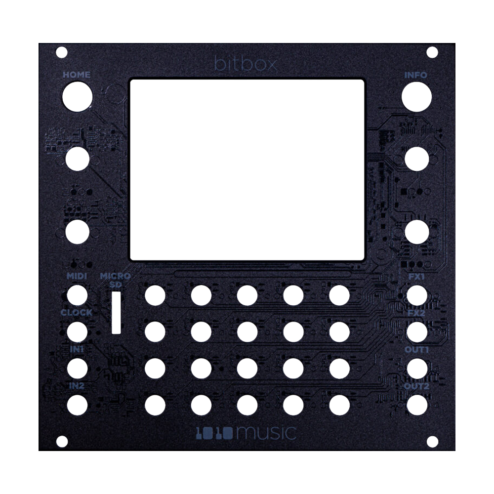 1010 Music Bitbox MK2 – Replacement Faceplate (Black)