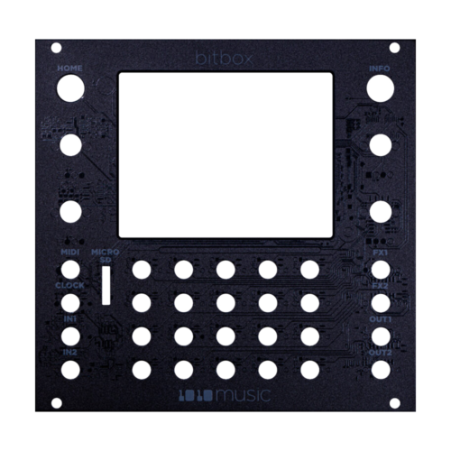 1010 Music Bitbox Mk2 – Replacement Faceplate (Black)
