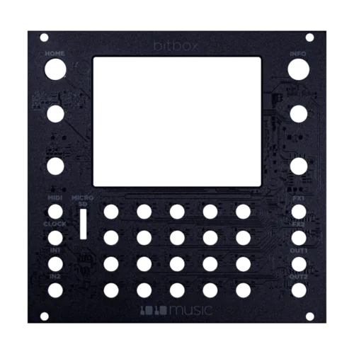 1010 Music Bitbox Mk2 – Replacement Faceplate (Black)