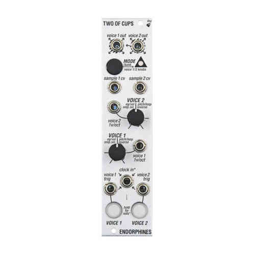 Endorphin.es Two Of Cups Eurorack Dual Channel Sampler Module (Silver)