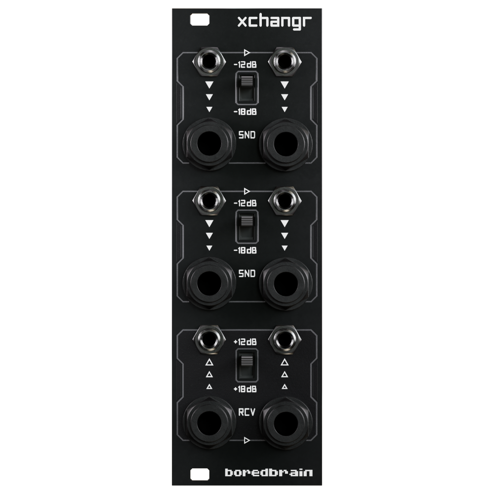 Boredbrain Xchangr Eurorack Audio Input and Output Module