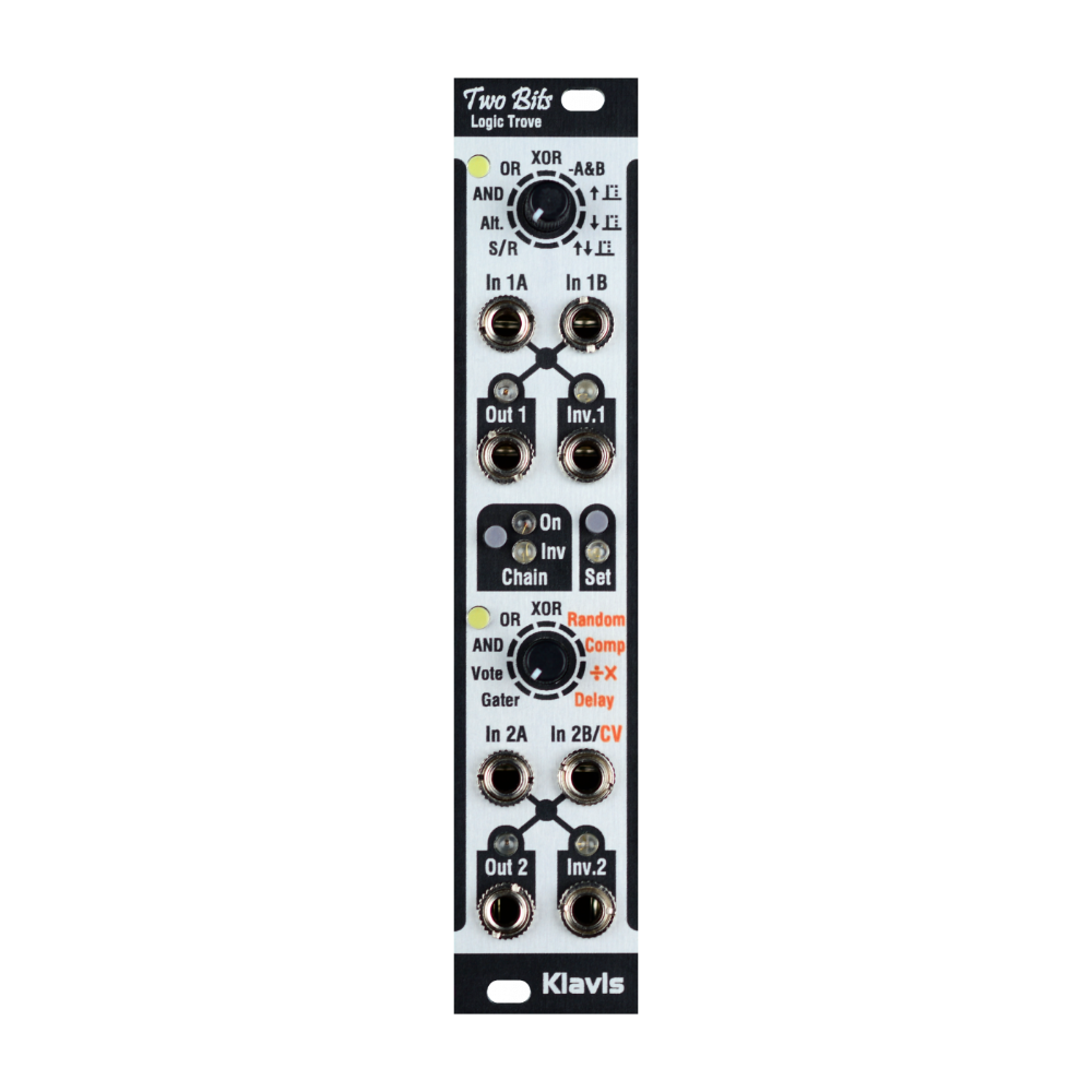 Klavis Two Bits Eurorack Logic Processor Module (Silver)