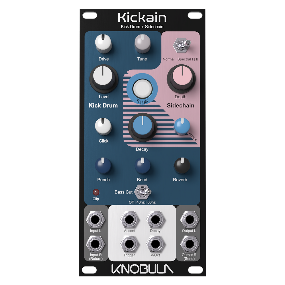 Knobula Kickain Eurorack Bass Drum and Sidechain Module