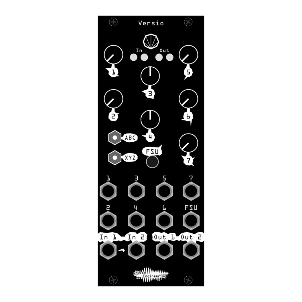 Noise Engineering Versio Numbered Black Replacement Panel