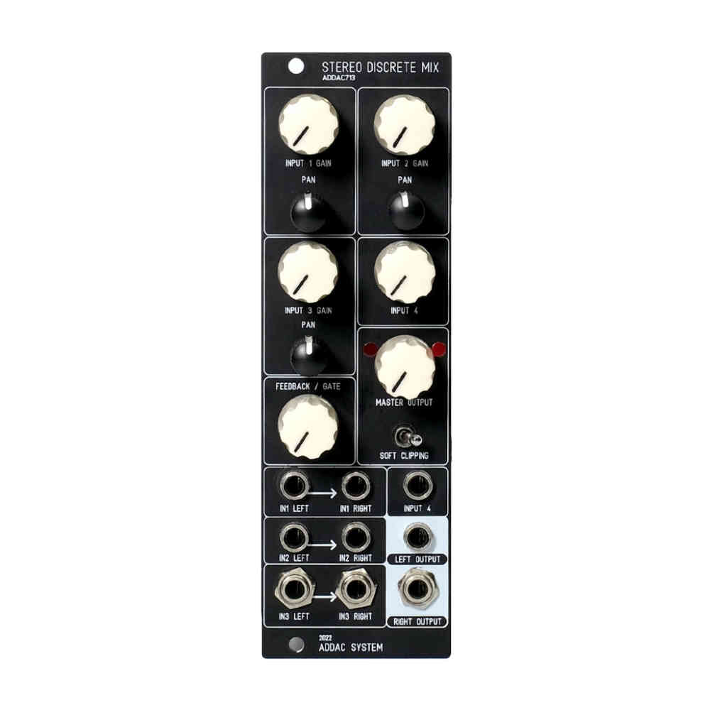 ADDAC 713 Stereo Discreet Eurorack Mixer Module