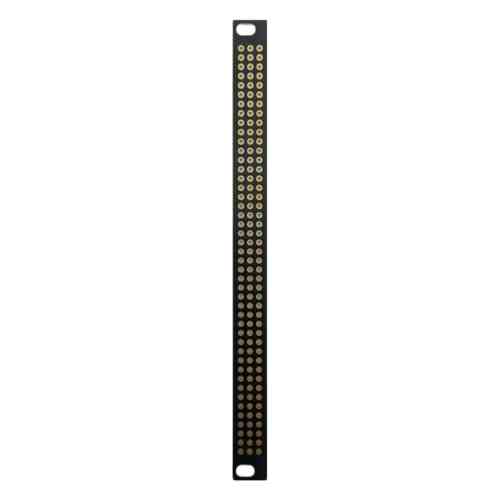 BeepBoop Electronics Eurorack Blank Panel (3U 2hp Perfboard Black/Gold)