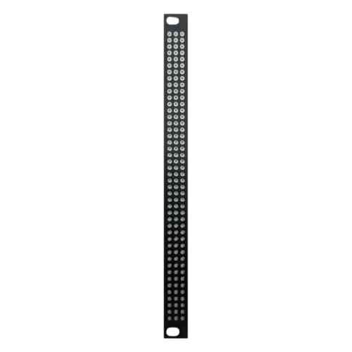 BeepBoop Electronics Eurorack Blank Panel (3U 2hp Perfboard Black/Silver)