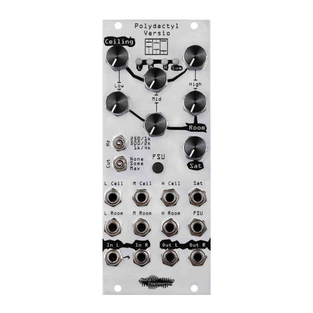 Noise Engineering Polydactyl Versio Eurorack Multi-band Dynamics Processor Module (Silver)