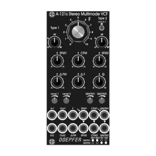Doepfer A-121s-V Eurorack Stereo Multimode Filter Module (Black)