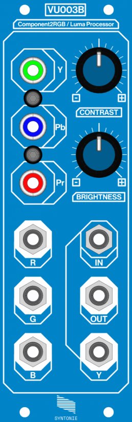 Syntonie VU003B Component to RGB Decoder / Luma Processor Eurorack Visual Module