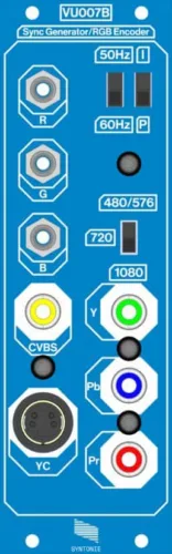 Syntonie VU007B Sync Generator/RGB Encoder Eurorack Visual Module