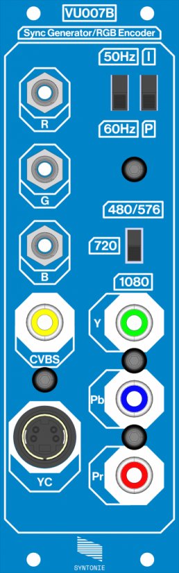 Syntonie VU007B Sync Generator/RGB Encoder Eurorack Visual Module