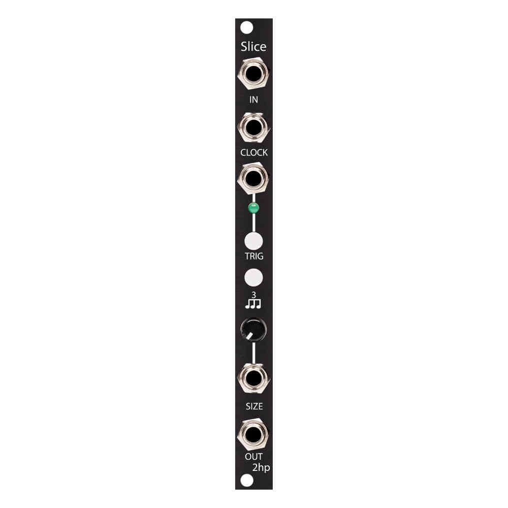 2hp Slice Eurorack Beat Repeat and Glitch Module (Black)