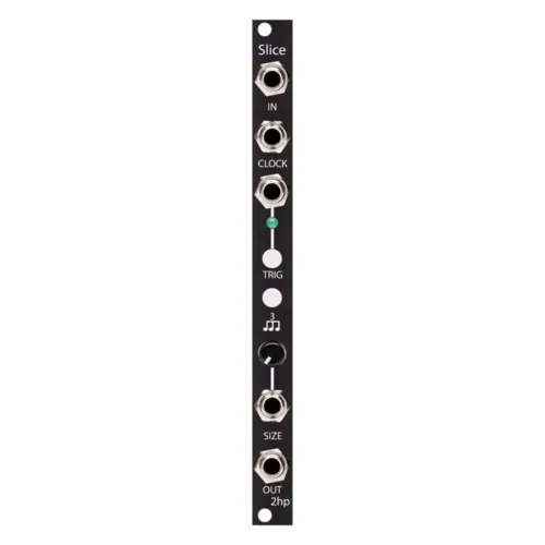 2hp Slice Eurorack Beat Repeat and Glitch Module (Black)