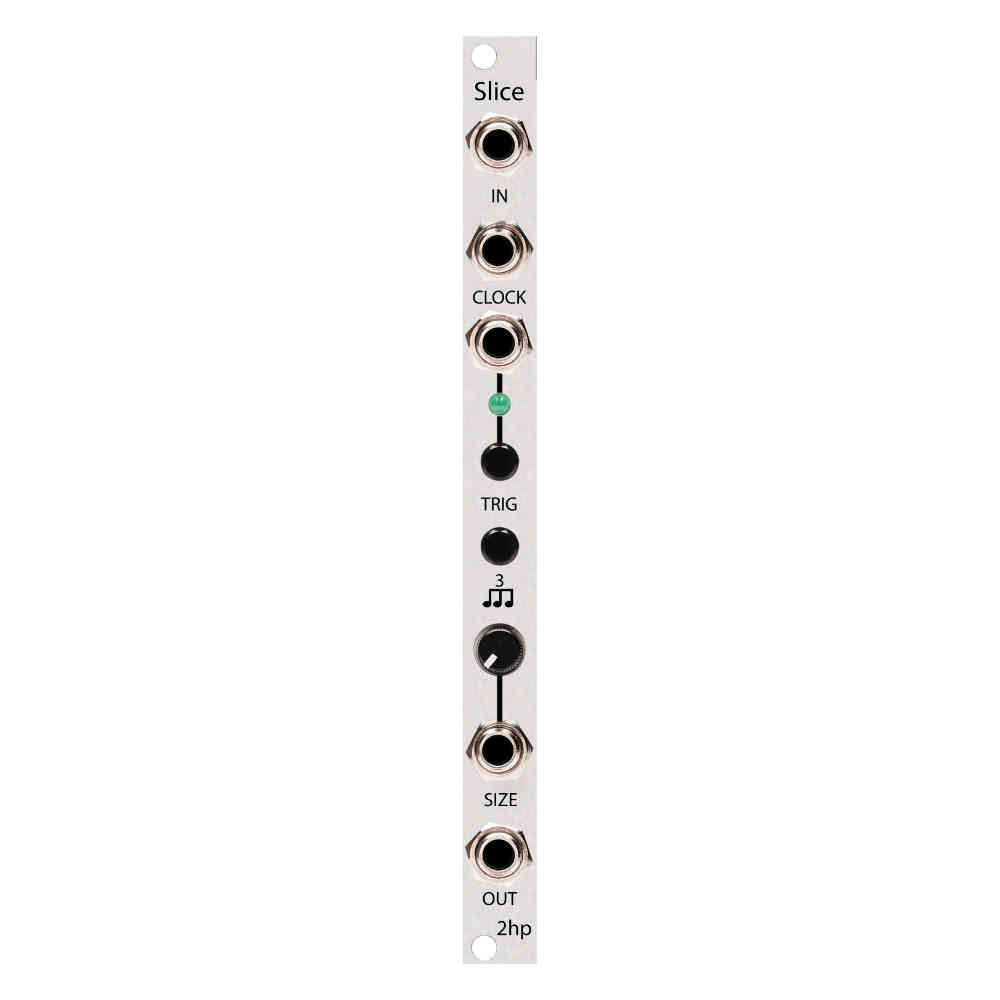 2hp Slice Eurorack Beat Repeat and Glitch Module (Silver)