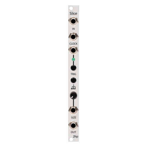 2hp Slice Eurorack Beat Repeat and Glitch Module (Silver)