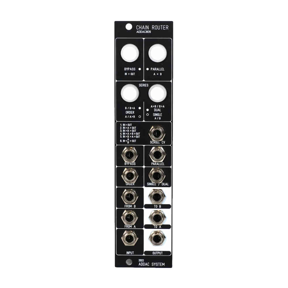 ADDAC 809 Chain Router Eurorack Module