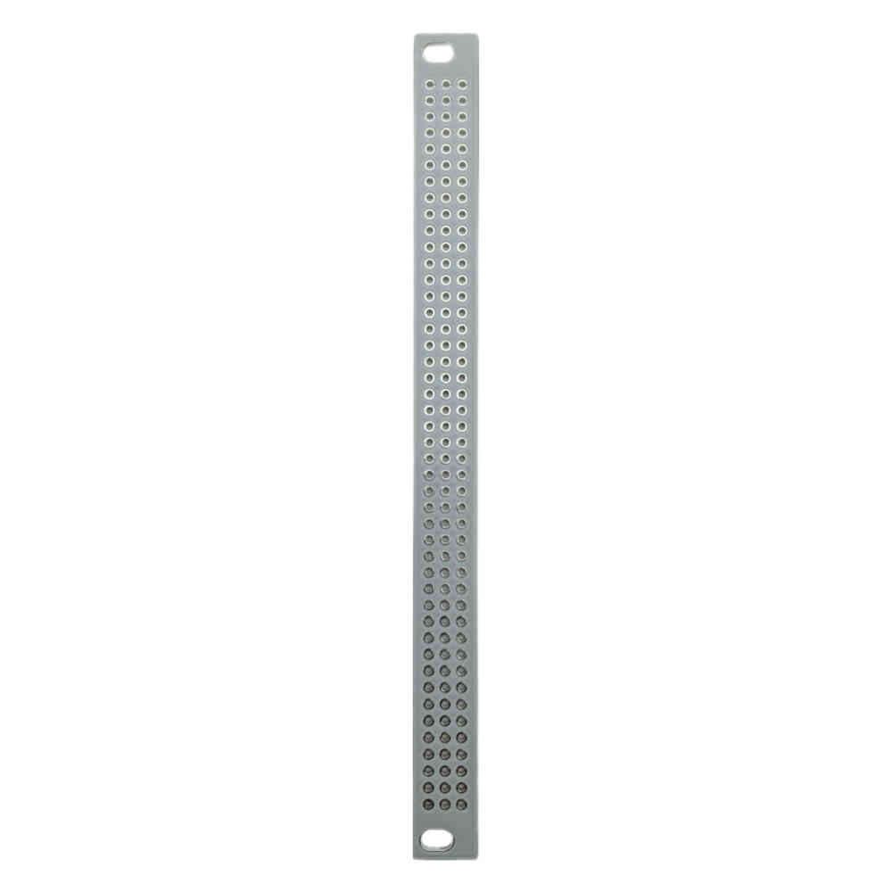 BeepBoop Electronics Eurorack Blank Panel (3U 2hp Perfboard White/Silver)