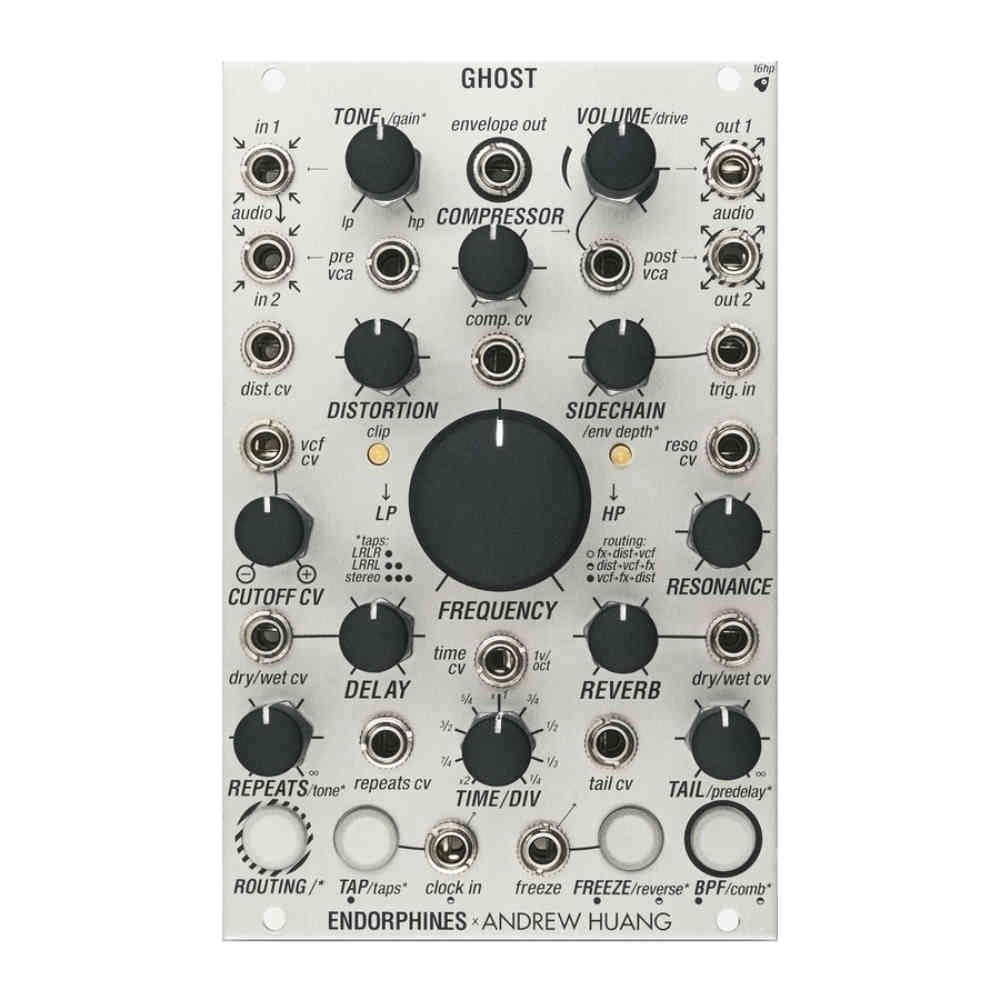 Endorphin.es Ghost Eurorack Stereo Multi-FX Module (Silver)